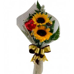 Buquê Girassol Romântico 